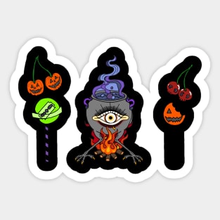 Spooky Flash Designs Sticker